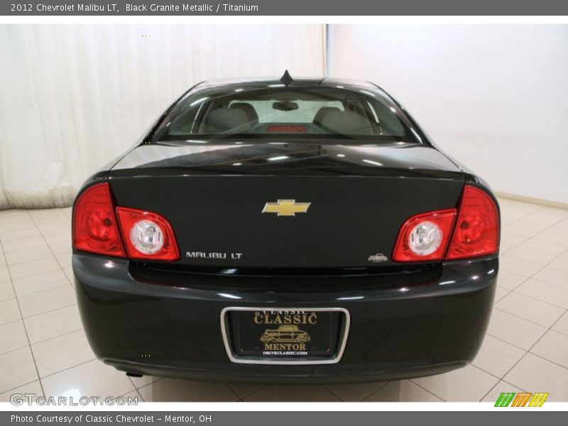 Black Granite Metallic / Titanium 2012 Chevrolet Malibu LT