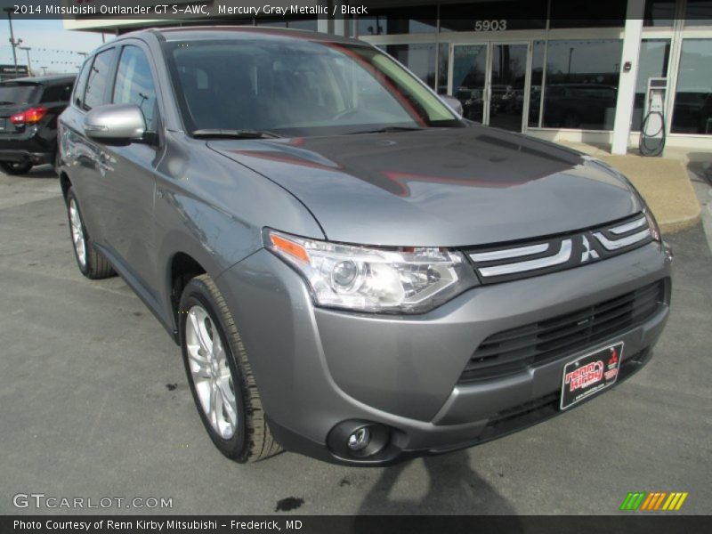 Mercury Gray Metallic / Black 2014 Mitsubishi Outlander GT S-AWC
