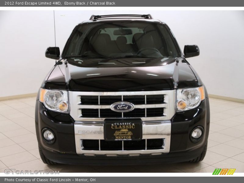 Ebony Black / Charcoal Black 2012 Ford Escape Limited 4WD