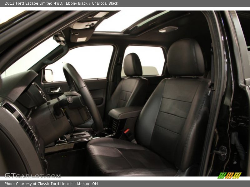 Ebony Black / Charcoal Black 2012 Ford Escape Limited 4WD