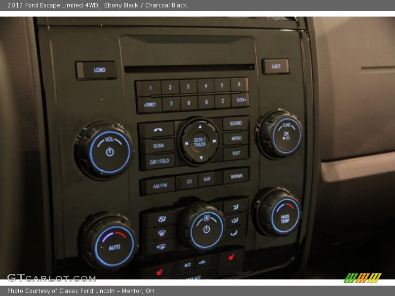 Controls of 2012 Escape Limited 4WD