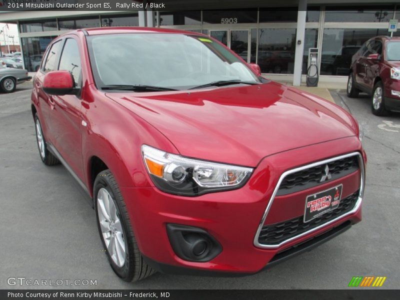 Rally Red / Black 2014 Mitsubishi Outlander Sport ES