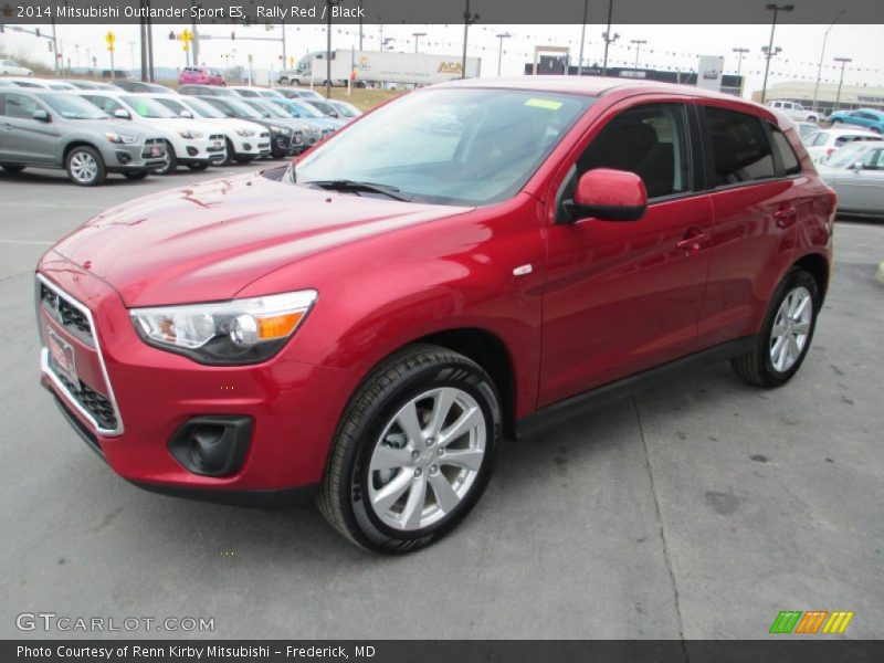 Rally Red / Black 2014 Mitsubishi Outlander Sport ES