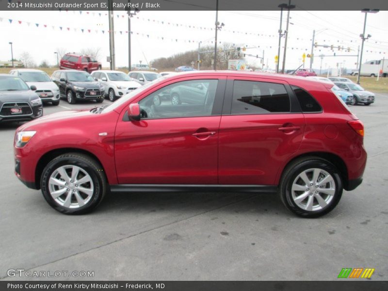 Rally Red / Black 2014 Mitsubishi Outlander Sport ES