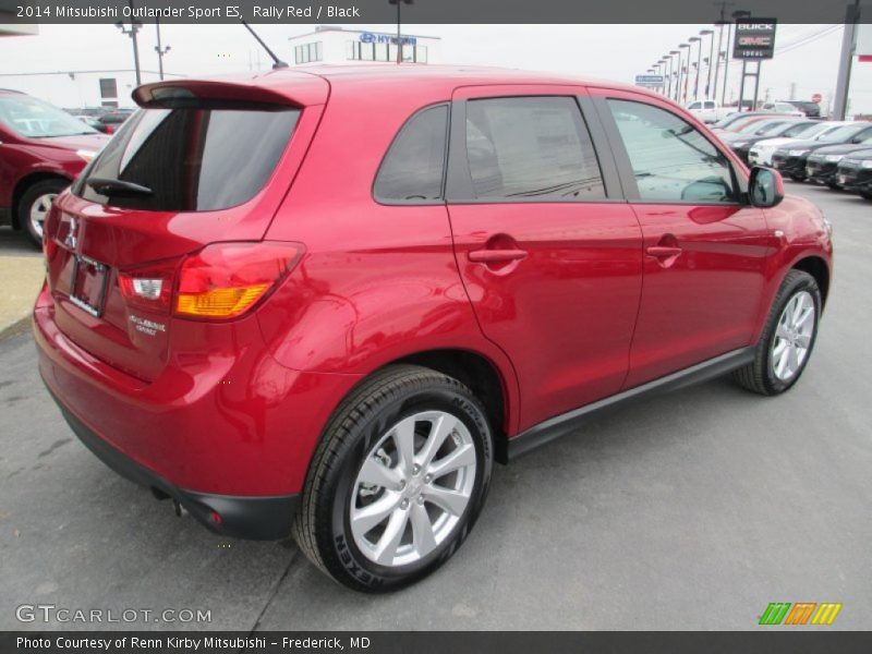 Rally Red / Black 2014 Mitsubishi Outlander Sport ES