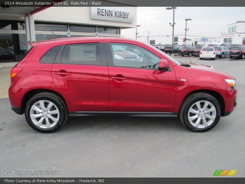 Rally Red / Black 2014 Mitsubishi Outlander Sport ES