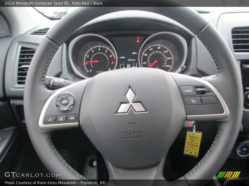Rally Red / Black 2014 Mitsubishi Outlander Sport ES