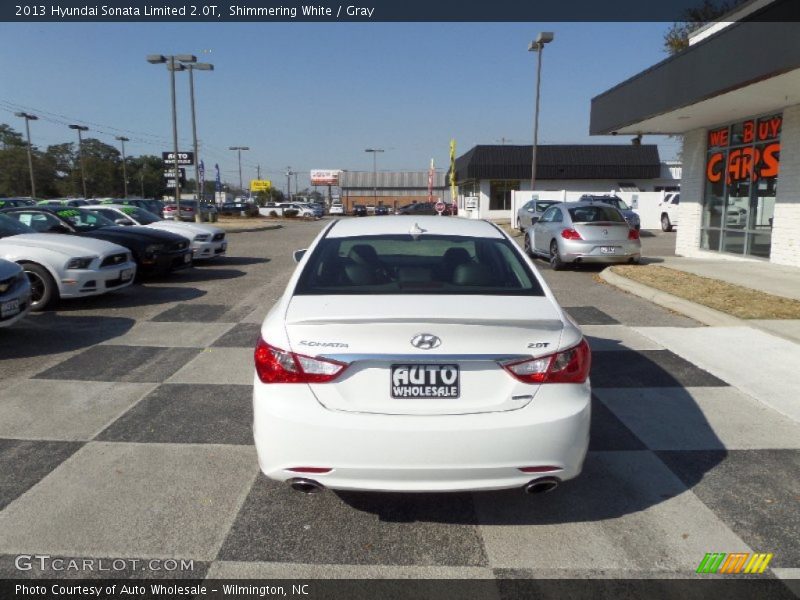 Shimmering White / Gray 2013 Hyundai Sonata Limited 2.0T