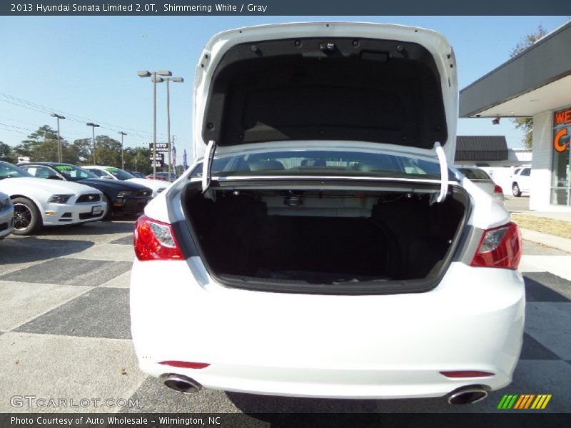 Shimmering White / Gray 2013 Hyundai Sonata Limited 2.0T