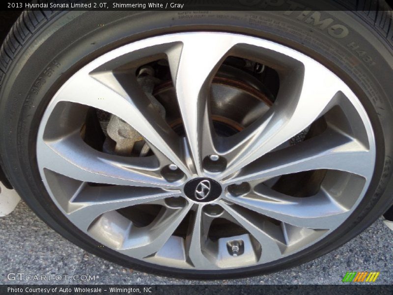 Shimmering White / Gray 2013 Hyundai Sonata Limited 2.0T
