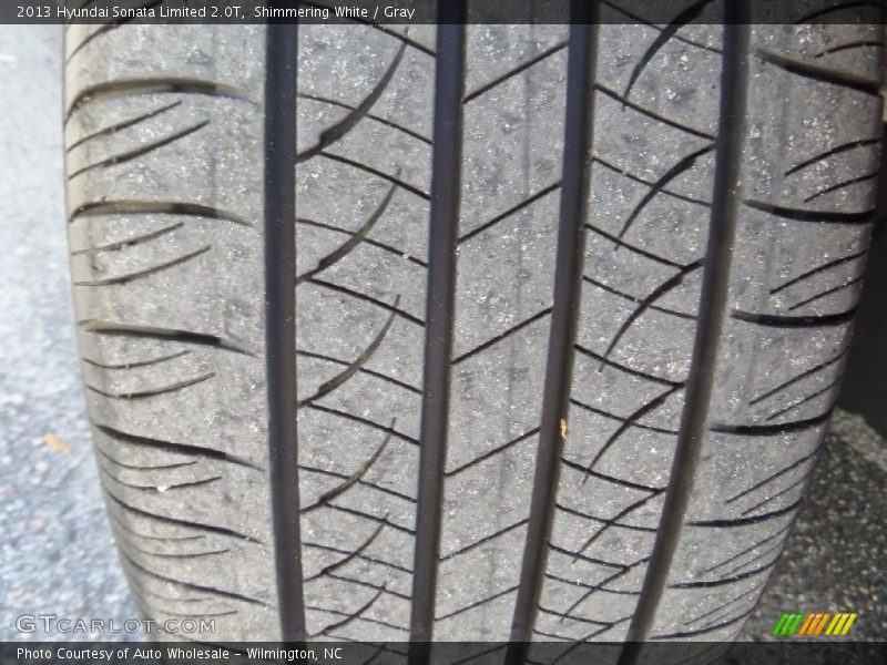 Shimmering White / Gray 2013 Hyundai Sonata Limited 2.0T