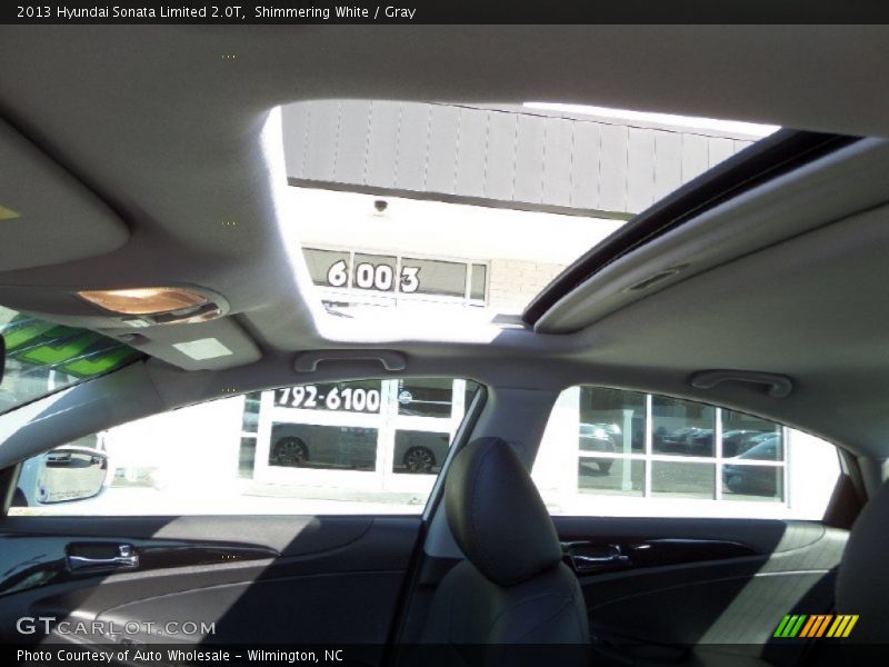 Shimmering White / Gray 2013 Hyundai Sonata Limited 2.0T
