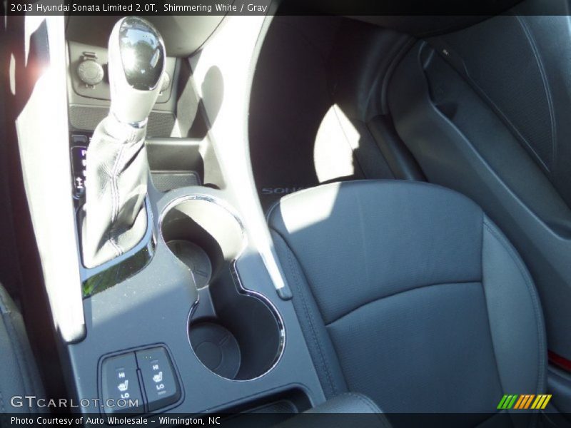 Shimmering White / Gray 2013 Hyundai Sonata Limited 2.0T
