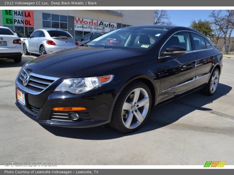 Deep Black Metallic / Black 2012 Volkswagen CC Lux