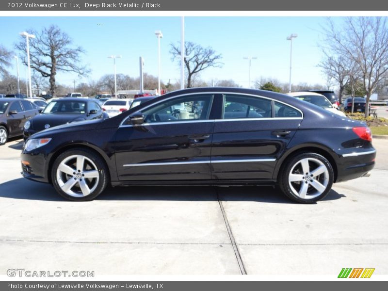 Deep Black Metallic / Black 2012 Volkswagen CC Lux