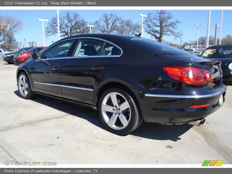 Deep Black Metallic / Black 2012 Volkswagen CC Lux