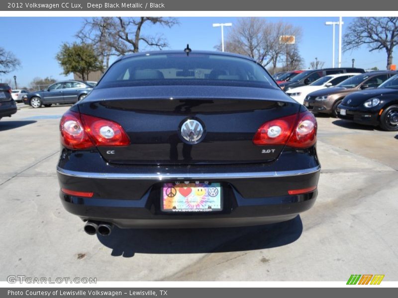 Deep Black Metallic / Black 2012 Volkswagen CC Lux