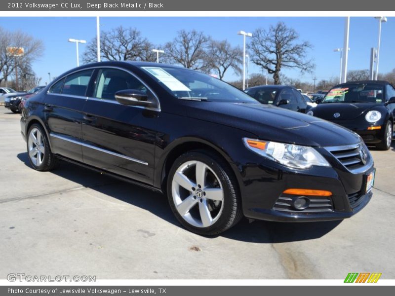 Deep Black Metallic / Black 2012 Volkswagen CC Lux