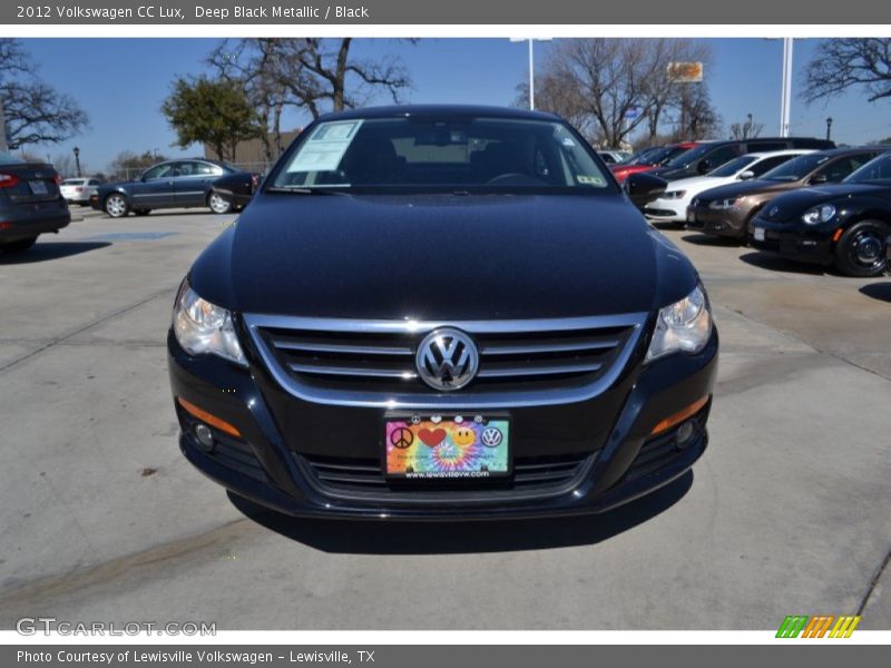 Deep Black Metallic / Black 2012 Volkswagen CC Lux