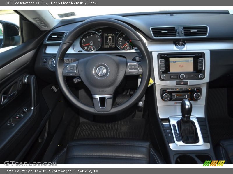 Deep Black Metallic / Black 2012 Volkswagen CC Lux