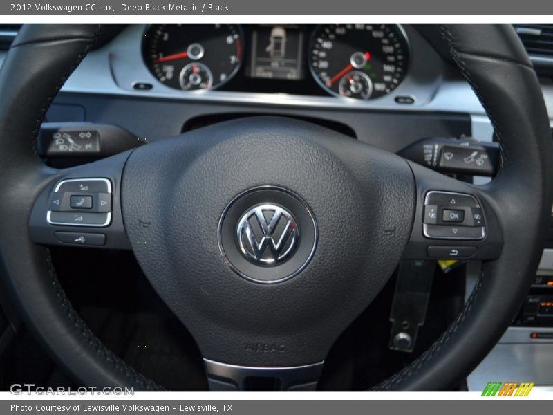 Deep Black Metallic / Black 2012 Volkswagen CC Lux