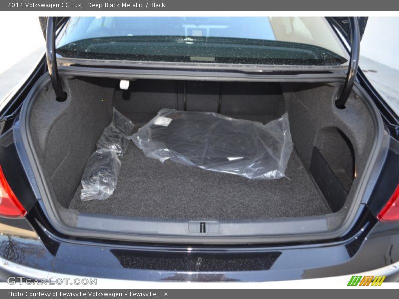 Deep Black Metallic / Black 2012 Volkswagen CC Lux