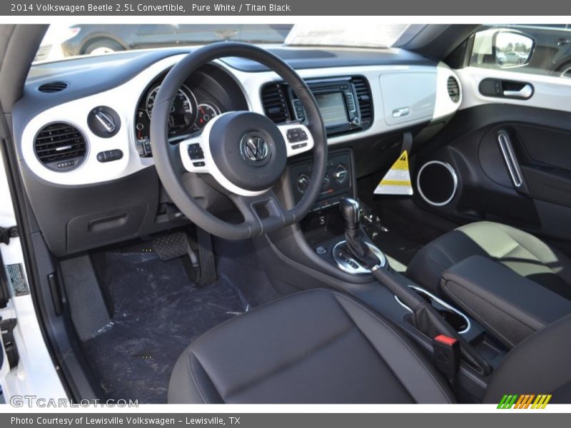 Pure White / Titan Black 2014 Volkswagen Beetle 2.5L Convertible