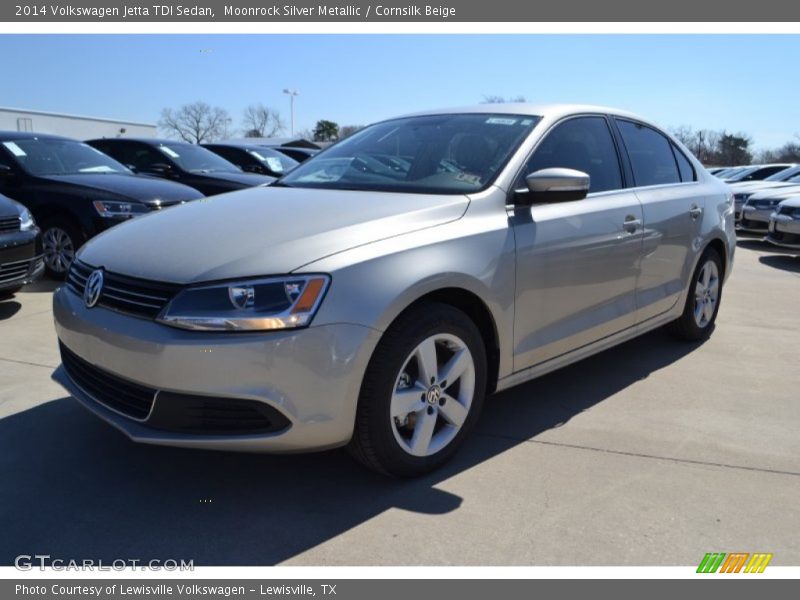 Moonrock Silver Metallic / Cornsilk Beige 2014 Volkswagen Jetta TDI Sedan