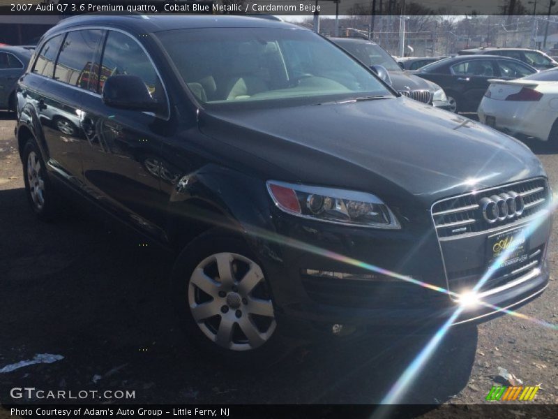 Cobalt Blue Metallic / Cardamom Beige 2007 Audi Q7 3.6 Premium quattro