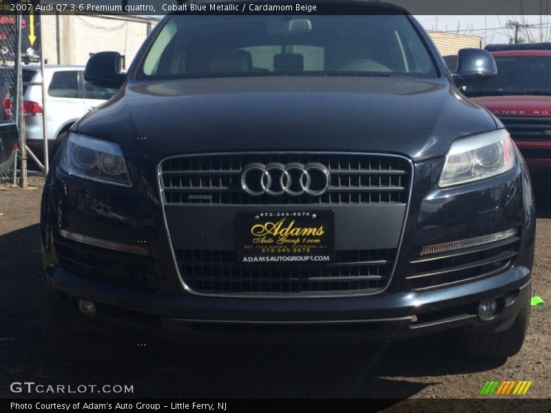 Cobalt Blue Metallic / Cardamom Beige 2007 Audi Q7 3.6 Premium quattro