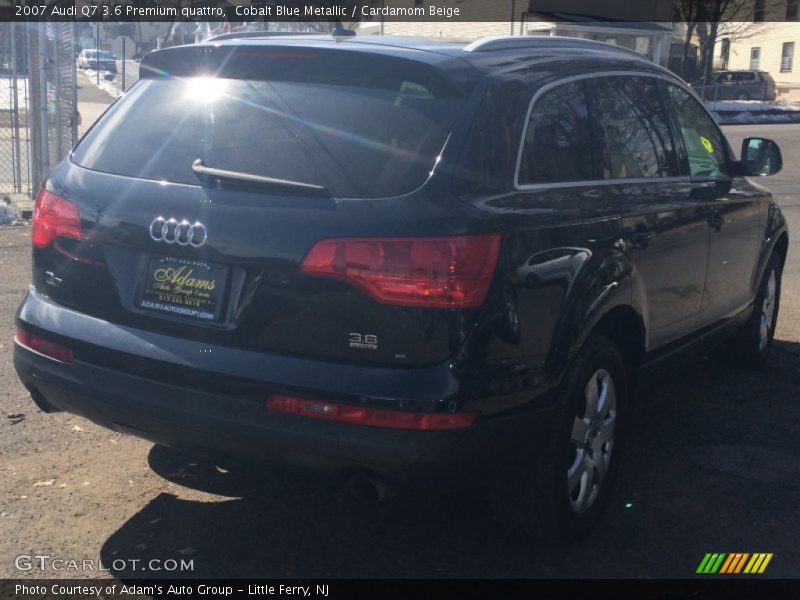 Cobalt Blue Metallic / Cardamom Beige 2007 Audi Q7 3.6 Premium quattro