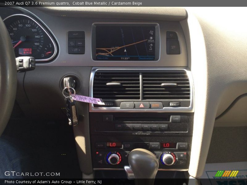 Cobalt Blue Metallic / Cardamom Beige 2007 Audi Q7 3.6 Premium quattro