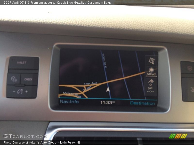 Cobalt Blue Metallic / Cardamom Beige 2007 Audi Q7 3.6 Premium quattro