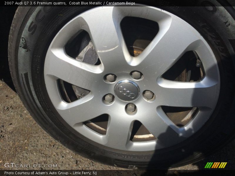 Cobalt Blue Metallic / Cardamom Beige 2007 Audi Q7 3.6 Premium quattro