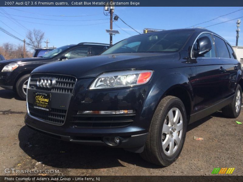 Cobalt Blue Metallic / Cardamom Beige 2007 Audi Q7 3.6 Premium quattro