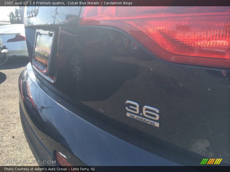 Cobalt Blue Metallic / Cardamom Beige 2007 Audi Q7 3.6 Premium quattro