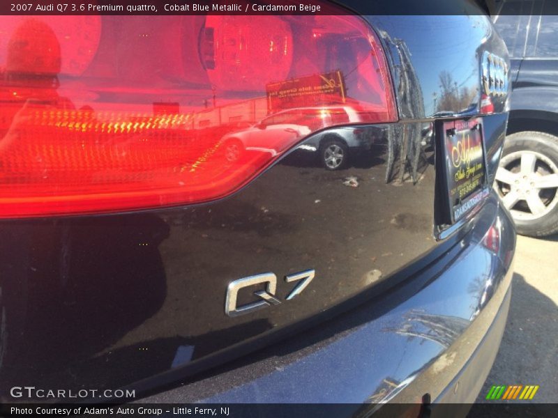 Cobalt Blue Metallic / Cardamom Beige 2007 Audi Q7 3.6 Premium quattro