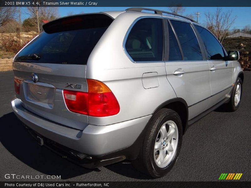 Titanium Silver Metallic / Gray 2003 BMW X5 4.4i