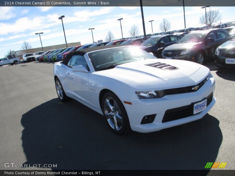 Summit White / Black 2014 Chevrolet Camaro SS Convertible