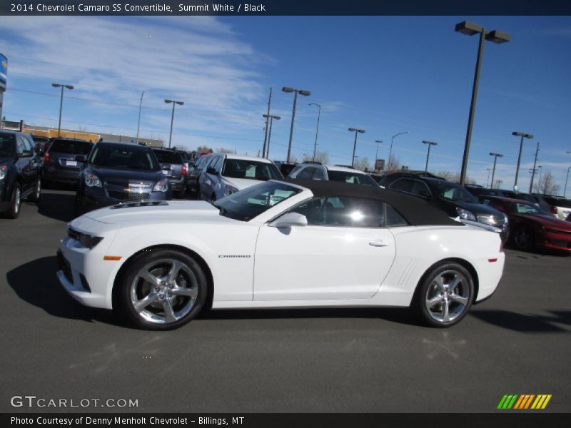 Summit White / Black 2014 Chevrolet Camaro SS Convertible