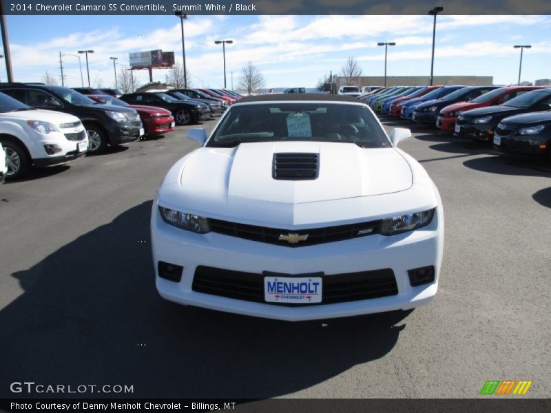 Summit White / Black 2014 Chevrolet Camaro SS Convertible