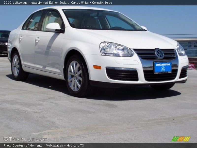 Candy White / Cornsilk Beige 2010 Volkswagen Jetta Limited Edition Sedan