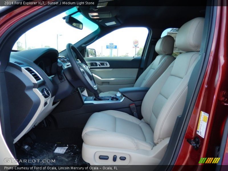 Sunset / Medium Light Stone 2014 Ford Explorer XLT