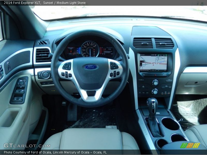 Sunset / Medium Light Stone 2014 Ford Explorer XLT