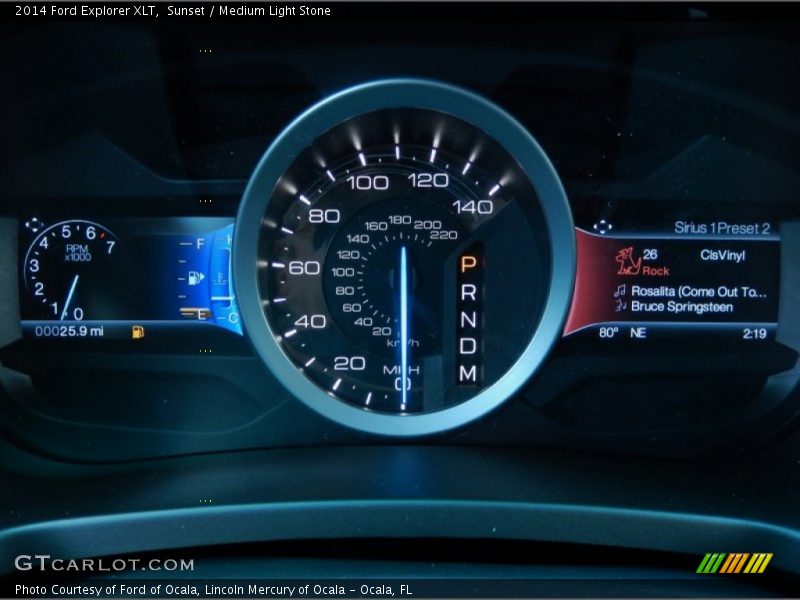 Sunset / Medium Light Stone 2014 Ford Explorer XLT