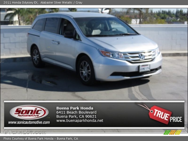 Alabaster Silver Metallic / Gray 2011 Honda Odyssey EX