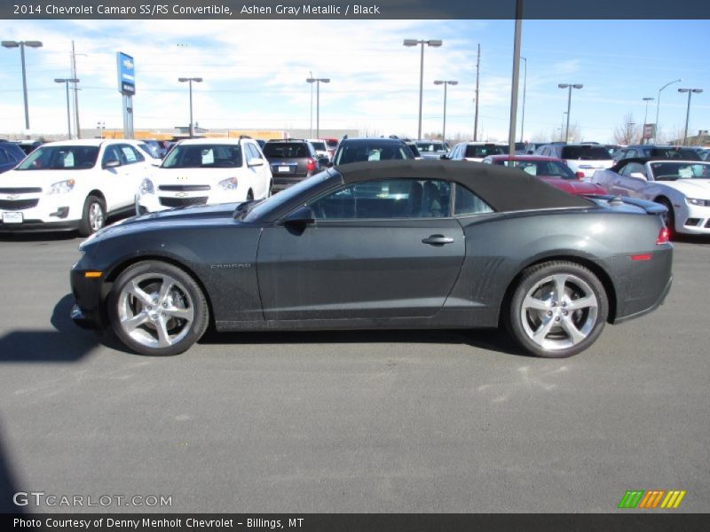 Ashen Gray Metallic / Black 2014 Chevrolet Camaro SS/RS Convertible