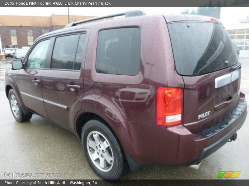 Dark Cherry Pearl / Black 2009 Honda Pilot Touring 4WD