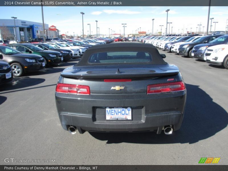Ashen Gray Metallic / Black 2014 Chevrolet Camaro SS/RS Convertible