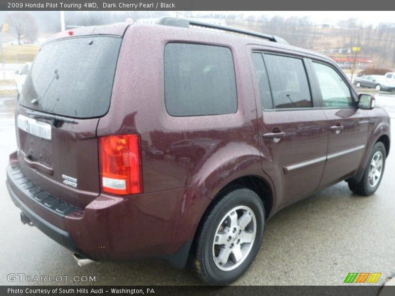 Dark Cherry Pearl / Black 2009 Honda Pilot Touring 4WD